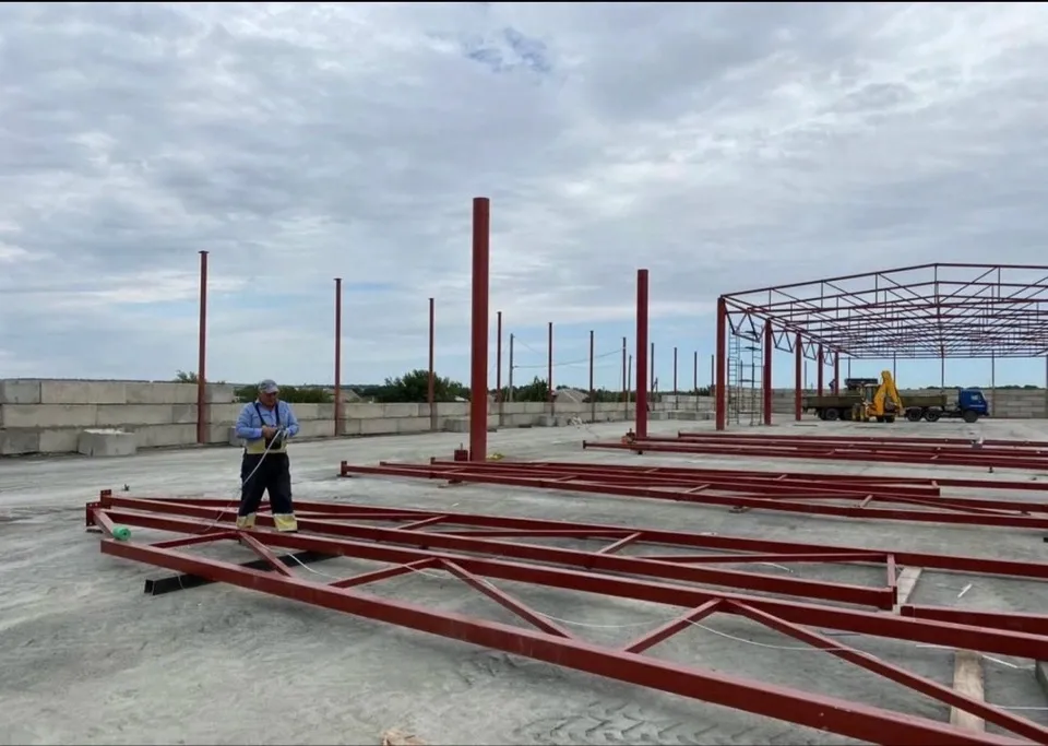 фото Как строятся ангары