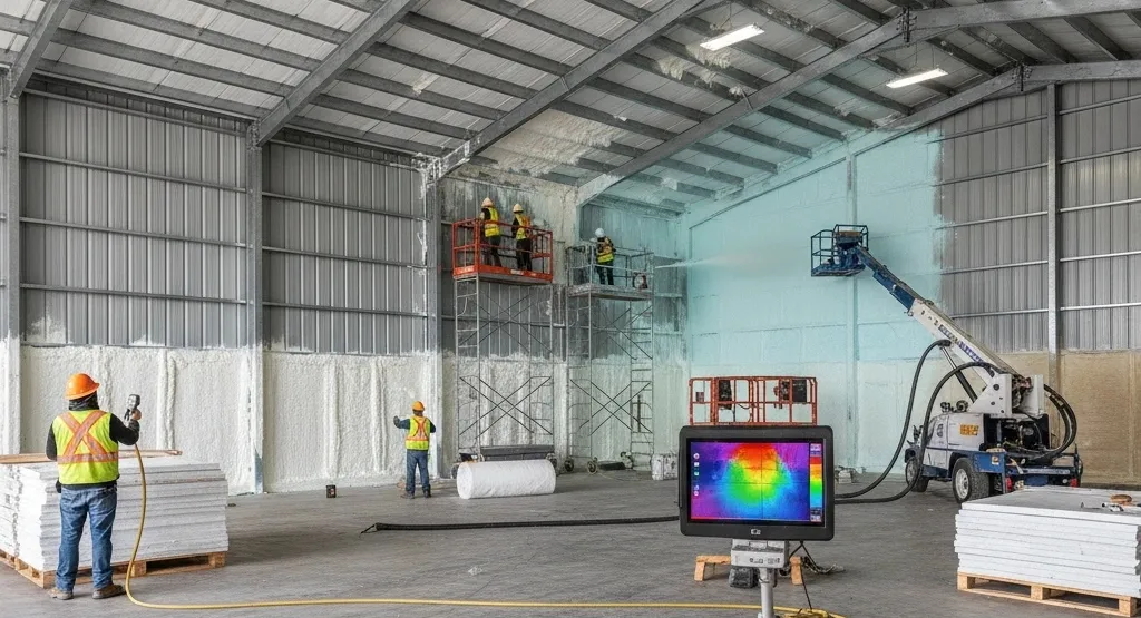 фото Как утеплить ангар